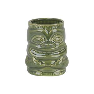 Sea Green Ceramic Tiki Mug with Handle 15oz / 425ml