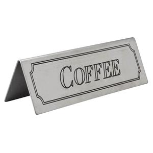 Stainless Steel Coffee Table Sign