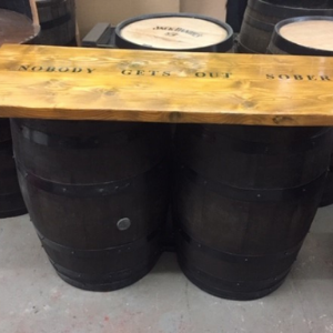 Double Barrel Bar with Storage