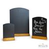 Wooden Arch Top Table Talker A4 Black