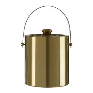 Brass Finish Mixology Ice Bucket With Lid