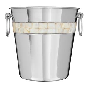 Stainless Steel & Mother of Pearl Champagne Bucket