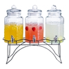Del Sol Triple Drinks Dispenser with Stand 12ltr