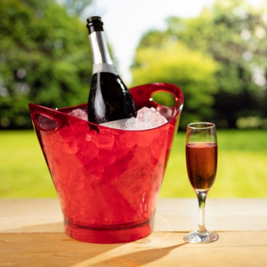 Ritz Wine & Champagne Bucket Translucent Red 6ltr