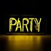 Neon Party Bar Sign Yellow
