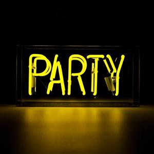Neon Party Bar Sign Yellow