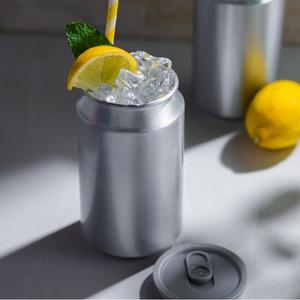Aluminium Drinks Can Cup with Lid 17.5oz / 500ml