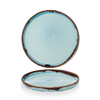 Harvest Turquoise Walled Plate 8.67inch