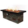 Rectangular Gas Firepit With Gas Bottle Cover