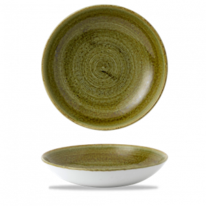 Stonecast Plume Green Evolve Coupe Bowl 9.75inch