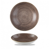 Stonecast Raw Brown Coupe Bowl 7.25inch