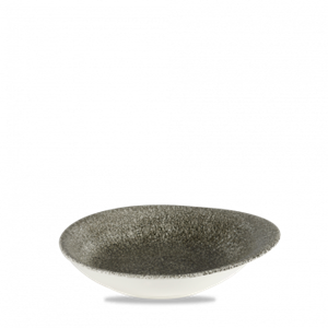 Raku Quartz Black Round Round Dish 6.375 x 5.625inch