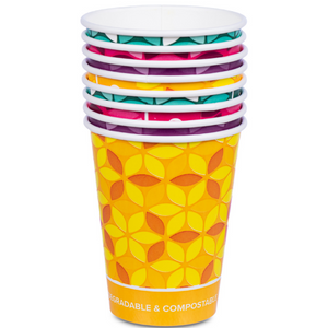 Cool & Refreshing Mixed Colour PLA Cups 12oz / 340ml