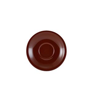 Genware Porcelain Brown Saucer 13.5cm / 5.25inch