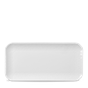 Alchemy Abstract White Shallow Oblong Tray 11.75inch x 5.75inch / 30 x 14.5cm