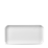 Alchemy Abstract White Deep Oblong Tray 10.375inch x 5.125inch / 26.3 x 13cm