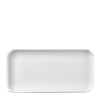 Alchemy Abstract White Deep Oblong Tray 11.75inch x 5.75inch / 30 x 14.5cm