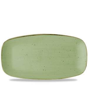 Stonecast Sage Green Chefs` Oblong Plate No.4 13.875inch x 7.375inch / 35.5 x 18.9cm