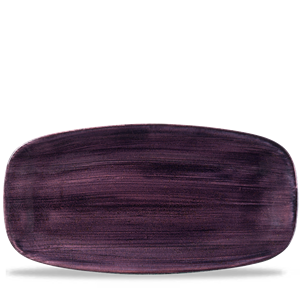 Stonecast Patina Deep Purple Chefs` Oblong Plate No.4 13.875inch x 7.375inch / 35.5 x 18.9cm