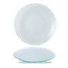 Isla Glass Clear Organic Glass Plate 8.875inch / 22.5cm