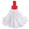 Red Colour Coded Exel Big White Socket Mop Head 5oz / 150g