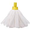 Yellow Colour Coded Exel Big White Socket Mop Head 5oz / 150g