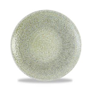 Harvest Grain Speckled Green Organic Coupe Plate 6.375inch / 16.4cm