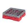 20 Compartment Glass Rack with 1 Extender H92mm - Red