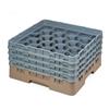 20 Compartment Glass Rack with 4 Extenders H238mm - Beige