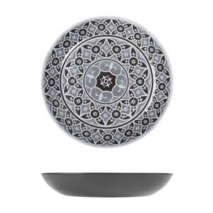 Grey Marrakesh Melamine Bowl 28 x 4.5cm