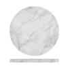 White Marble Agra Melamine Round Slab 28.5cm