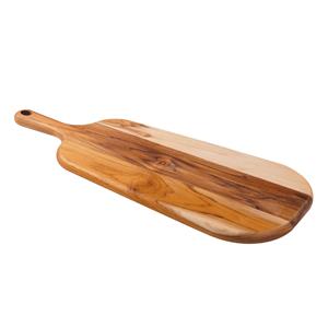 Teak Wood Bread Board with Handle 19 x 48cm