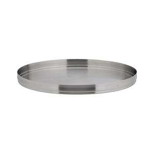 Brushed Stainless Steel Round Plate 9inch / 23cm