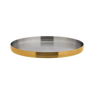 Brushed Gold Round Plate 9inch / 23cm