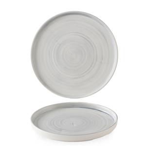 Stonecast Canvas Grey Walled Plate 11inch / 28cm