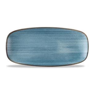 Stonecast Raw Teal Chefs Oblong Plate 11.75inch x 6inch / 29.85 x 15.25cm