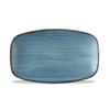 Stonecast Raw Teal Chefs Oblong Plate 10.6 x 5inch / 27 x 12.7cm