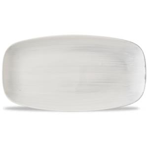Stonecast Canvas Grey Chefs Oblong Plate 13.875 x 7.375inch