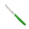Barfly Utility Knife Rounded Tip, Wavy Edge, Green 4.3inch / 11cm