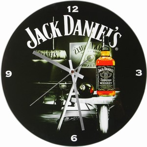 Jack Daniel's Glass Wall Clock