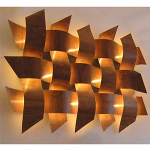 Weave Wall Lights 3 x 5 Medium Copper