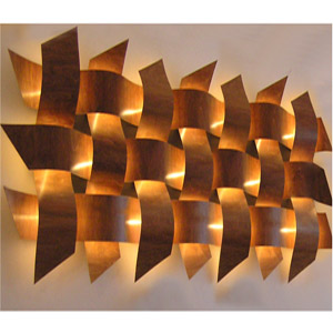 Weave Wall Lights 3 x 7 Large Copper