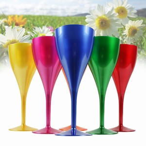 Rainbow Polycarbonate Wine Glasses 106oz 300ml Pack of 6