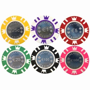 Euro Chrome Coin Chip Set