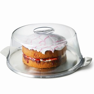 Plastic Cake Dome 30cm Cake Dome and Metal Plate Set of 10