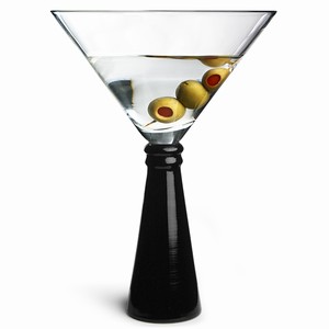 Suburb Black Stem Martini Glasses