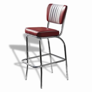 El Camino Diner Stool Ruby