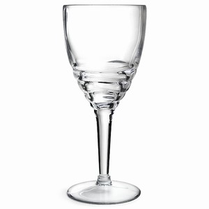 Acrylic Ribbed Wine Glass 12.3oz / 350ml