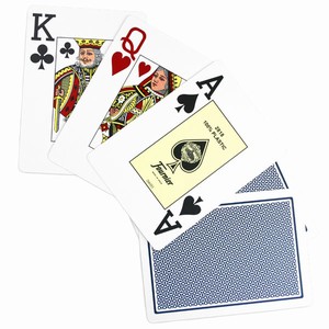 Fournier Jumbo Poker Playing Cards Blue Single Deck