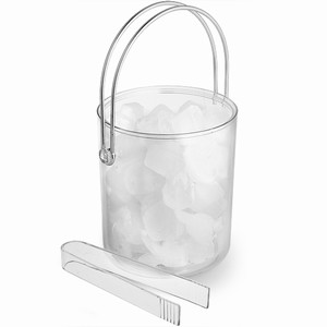 Classic Acrylic Ice Bucket And Tongs